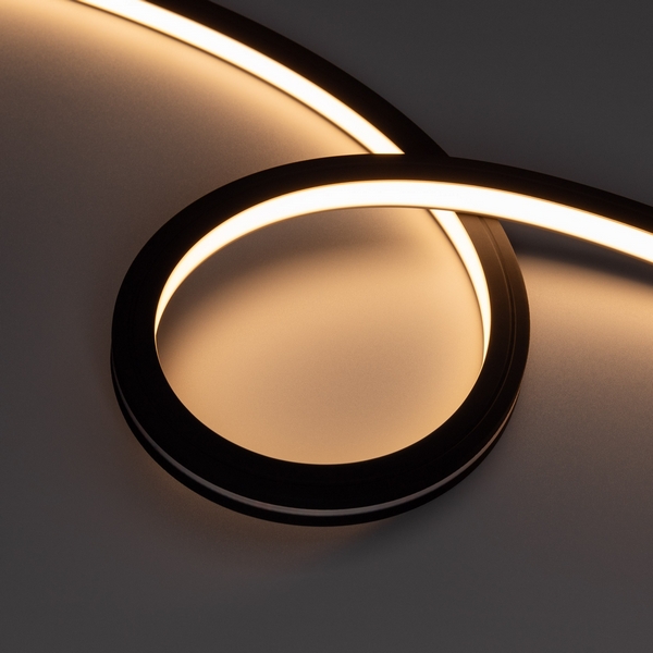 

Светодиодная лента герметичная NOVA-TOP-BLACK-A120-16x15mm 24V Warm2700 (10 W/m, IP67, 2835, 5m, wire x2) (Arlight, Вывод боковой) 049080, Nova 049080