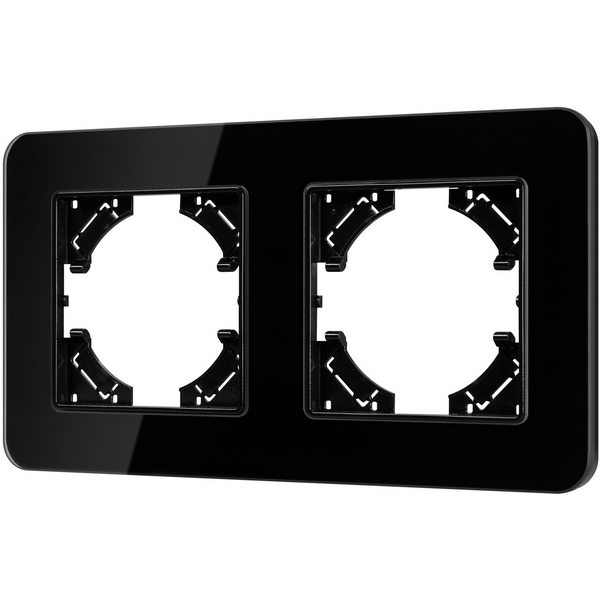 

Рамка стеклянная FRM-OMALI-GS-2-BK (Arlight) 049693, Черный, 049693