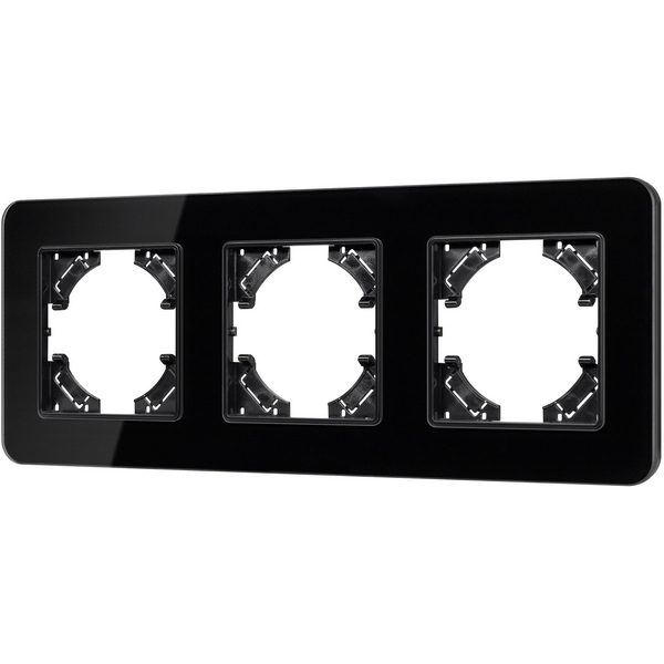 

Рамка стеклянная FRM-OMALI-GS-3-BK (Arlight) 049697, Черный, 049697