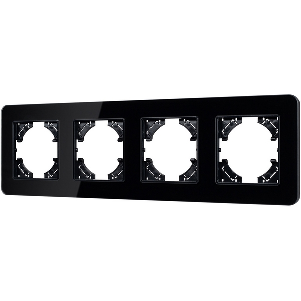 

Рамка стеклянная FRM-OMALI-GS-4-BK (Arlight) 049701, Черный, 049701