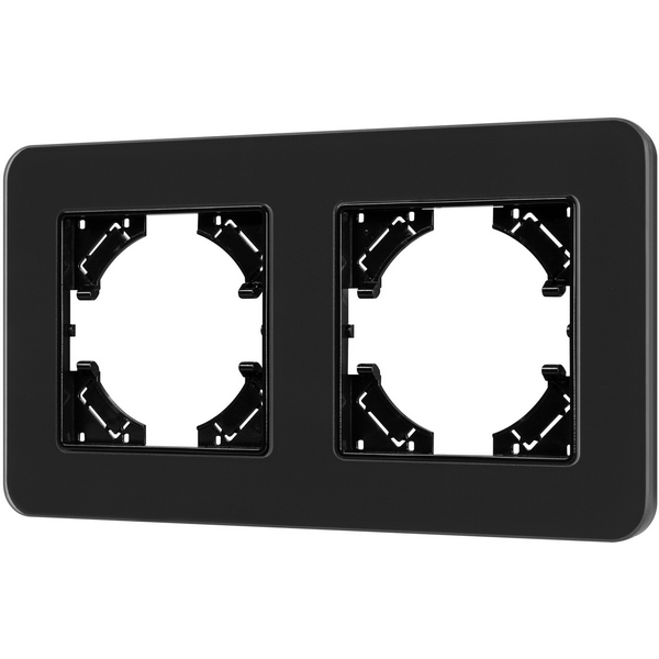 

Рамка стеклянная FRM-OMALI-SFGS-2-BK (Arlight) 049709, Черный, 049709