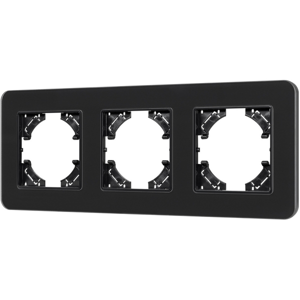 

Рамка стеклянная FRM-OMALI-SFGS-3-BK (Arlight) 049713, Черный, 049713