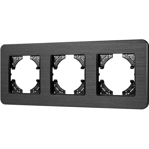 

Рамка алюминиевая FRM-AKIRY-AL-3-BK (Arlight) 049729, Черный, 049729