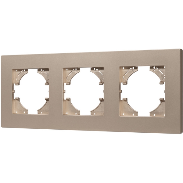 

Рамка пластиковая FRM-PERIO-PL-3-GD Arlight 049757, Золото, 049757