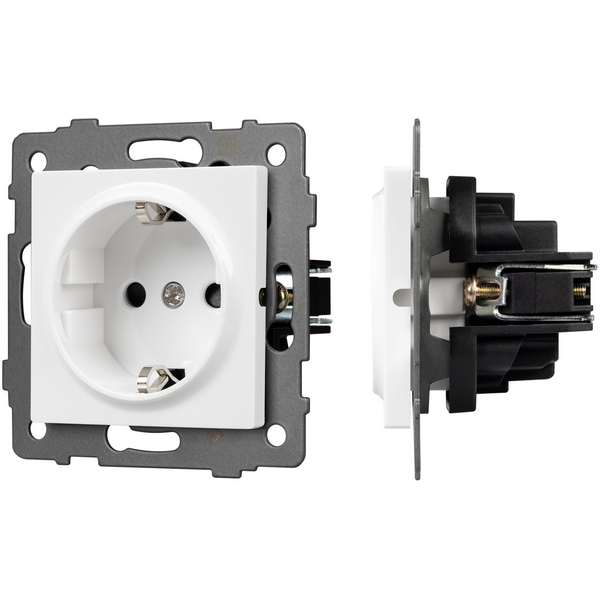 

Механизм электрической розетки SCT-MEU1-PL-WH-V (250V, 16A) (Arlight) 049814, Белый, 049814