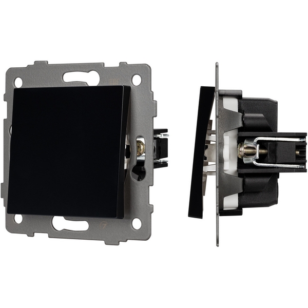 

Механизм выключателя одноклавишный проходной SWT-MKP1-PL-BK-V (250V, 10A) (Arlight) 049872, Черный, 049872