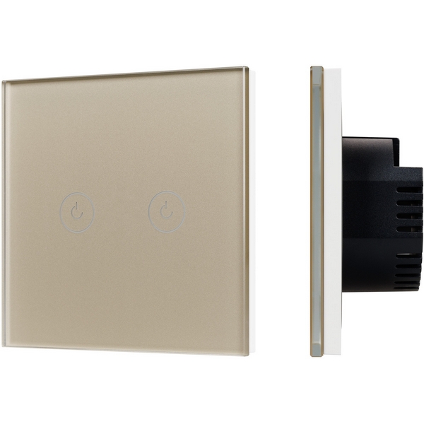 

Выключатель сенсорный SWT-OMALI-S02-ZB-GD (250V, 10A, Zigbee) (Arlight, Стекло) 050038, Золото, OMALI 050038