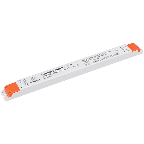 

Блок питания ARV-SP-24060-SLIM-PFC-DALI2 (24V, 2.5A, 60W) (Arlight, IP20 Пластик) 050558, ARV-SP 050558