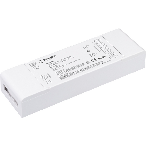 

INTELLIGENT ARLIGHT Диммер SMART-CC-205-62-SH-PD-SUF (12-48V, 5x350-1200mA, ZB, 2.4G) (IARL, IP20 Пластик, 5 лет) 050857 Arlight, 050857