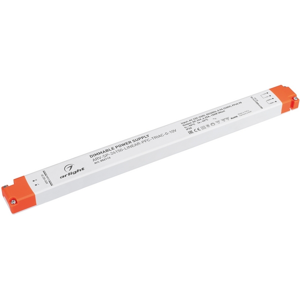 

Блок питания ARV-SP-24150-LINEAR-PFC-TRIAC-0-10V (24V, 6.25A, 150W) (Arlight, IP20 Пластик) 052113, ARV-SP 052113