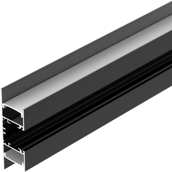 Изображение товара Профиль для светодиодных лент Arlight WALL-2575-DUAL-2000 ANOD BLACK 200 см