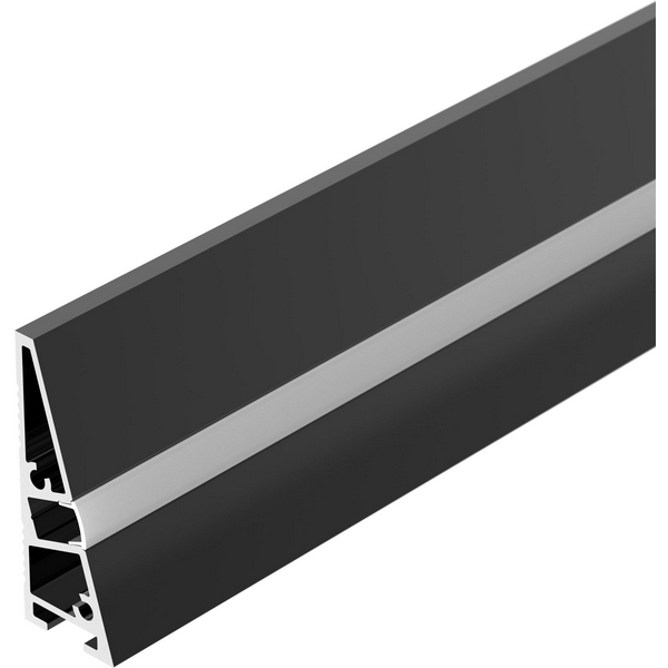 Изображение товара Профиль для светодиодной ленты Arlight PLINTUS-H40-2000 BLACK из анодированного алюминия