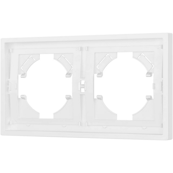 Изображение товара Рамка пластиковая FRM-TENDO-PL-2-WH (Arlight, Белый) 053839