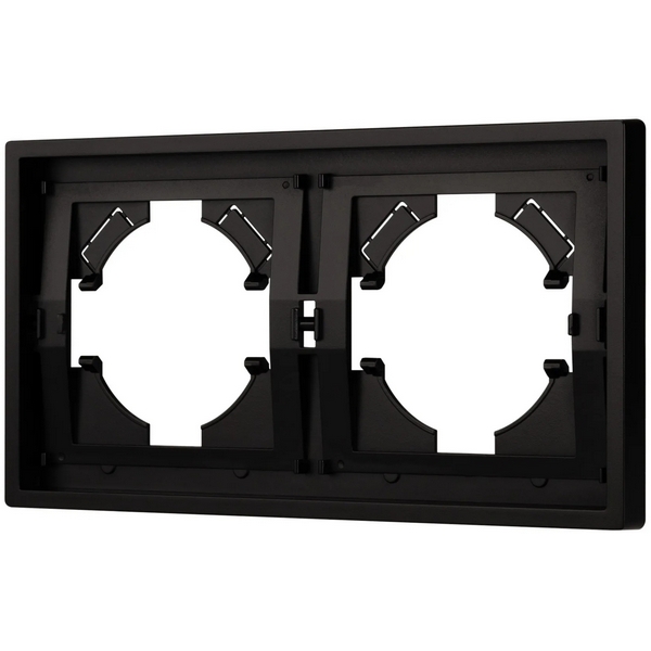 Изображение товара Рамка пластиковая FRM-TENDO-PL-2-BK (Arlight, Черный) 053840