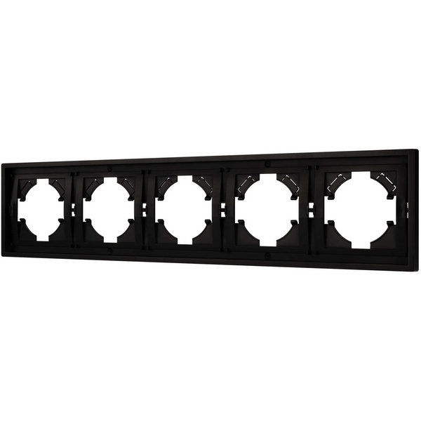 Изображение товара Рамка пластиковая FRM-TENDO-PL-5-BK (Arlight, Черный) 053852