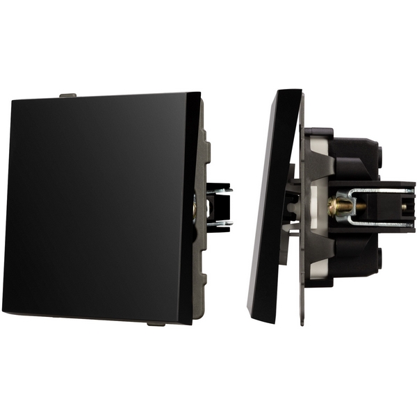 

Механизм выключателя одноклавишный проходной SWT-TENDO-MKP1-PL-BK (230V, 10A) (Arlight) 054041, Черный, 054041