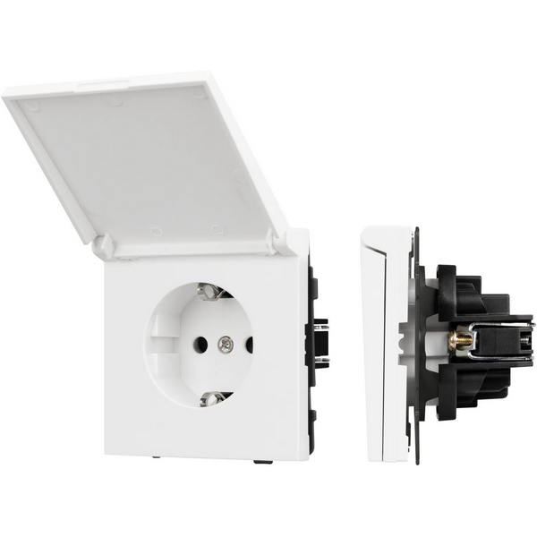 

Механизм розетки влагозащищённый SCT-TENDO-MCP-PL-WH (230V, 16A) (Arlight, Белый) 054090, TENDO 054090