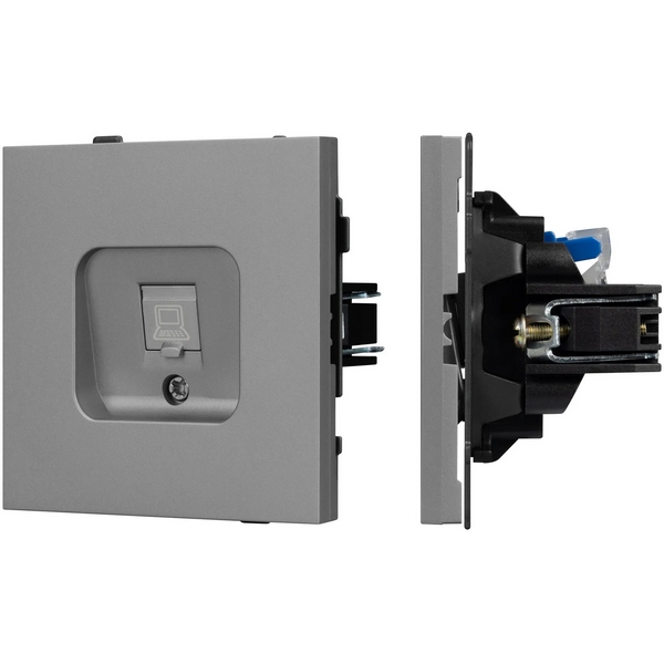 

Механизм компьютерной розетки SCT-TENDO-MPC1-PL-GR (RJ-45, CAT6) (Arlight, Графитовый) 054105, Серый, TENDO 054105