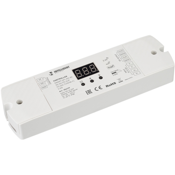 Изображение товара Контроллер Wi-Fi TUYA Arlight SMART-SPI-302-82-2G-SH-PS-SUF 12-24V для умного дома