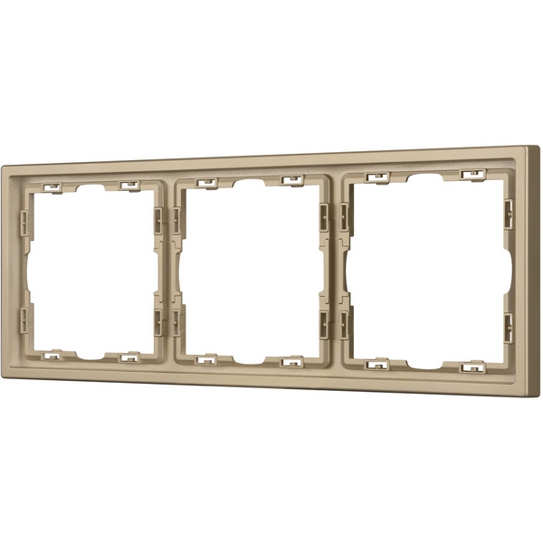 

Рамка пластиковая FRM-NOBE-SFPL-3-GD (Arlight) 054221, Золото, NOBE 054221