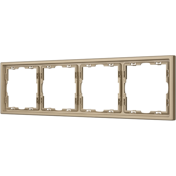 

Рамка пластиковая FRM-NOBE-SFPL-4-GD (Arlight) 054225, Золото, NOBE 054225