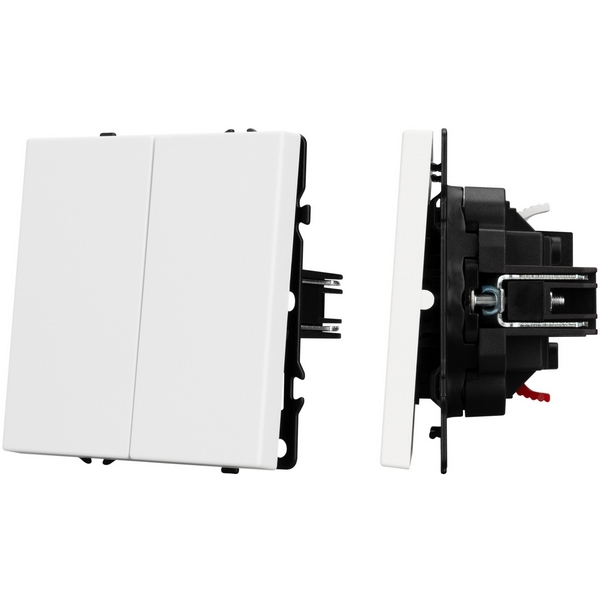 

Механизм выключателя двухклавишный непроходной SWT-NOBE-MK02-SFPL-WH (230V, 10A) (Arlight) 054238, Белый, NOBE 054238