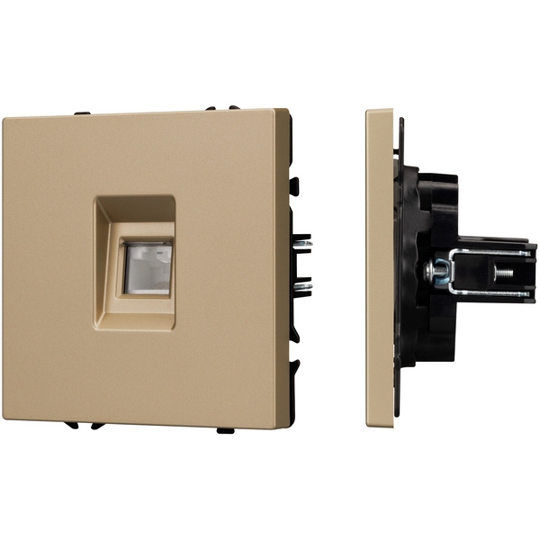 

Механизм компьютерной розетки SCT-NOBE-MPC1-SFPL-GD (RJ-45, CAT6) (Arlight) 054306, Золото, NOBE 054306