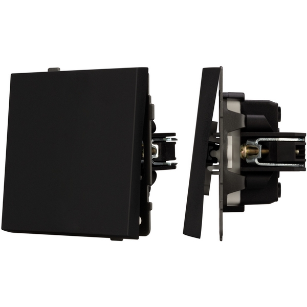 

Механизм выключателя одноклавишный проходной SWT-TENDO-MKP1-SFPL-BK (230V, 10A) (Arlight) 054579, Черный, 054579