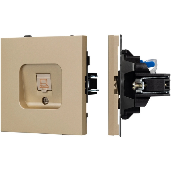 

Механизм компьютерной розетки SCT-TENDO-MPC1-SFPL-GD (RJ-45, CAT6) (Arlight, Матовый песочный) 054592, Золото, TENDO 054592