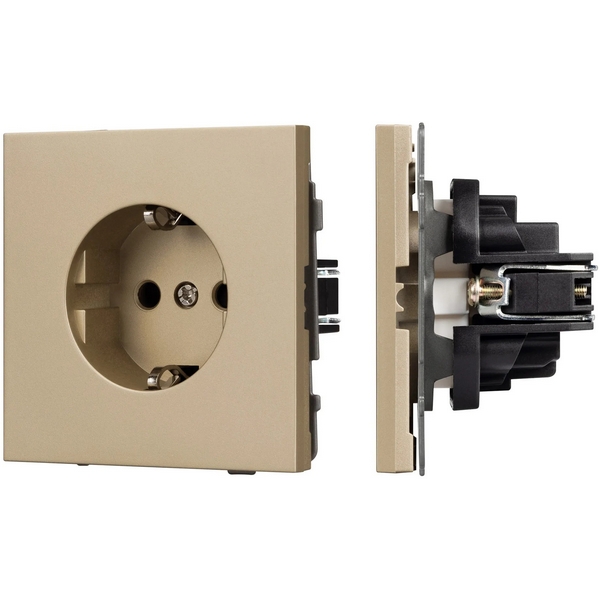Изображение товара Механизм электрической розетки SCT-TENDO-MEU1-SFPL-GD (230V, 16A) (Arlight, Матовый песочный) 054639