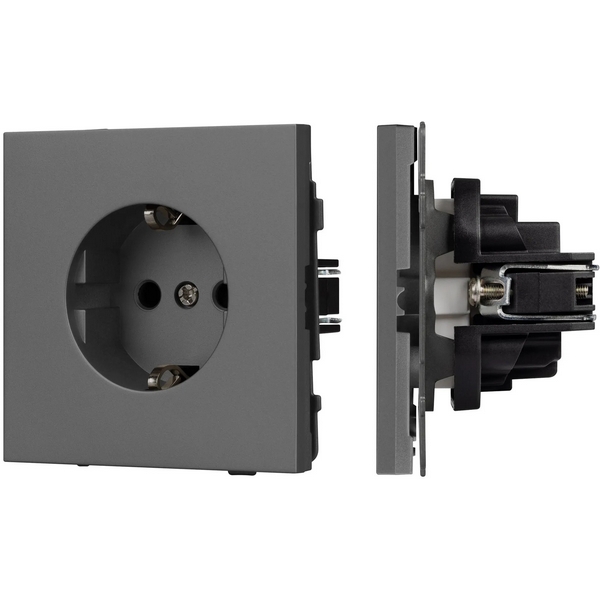 Изображение товара Механизм электрической розетки SCT-TENDO-MEU1-SFPL-GR (230V, 16A) (Arlight, Матовый графитовый) 054640
