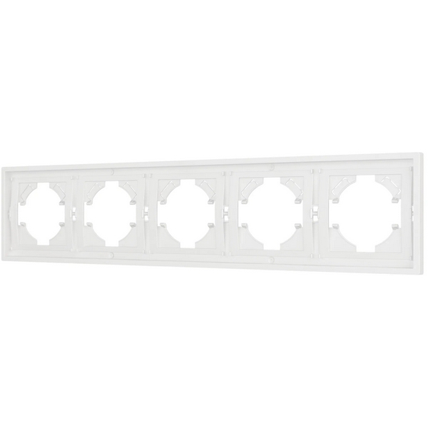 Изображение товара Рамка пластиковая FRM-TENDO-SFPL-5-WH (Arlight, Матовый белый) 054660