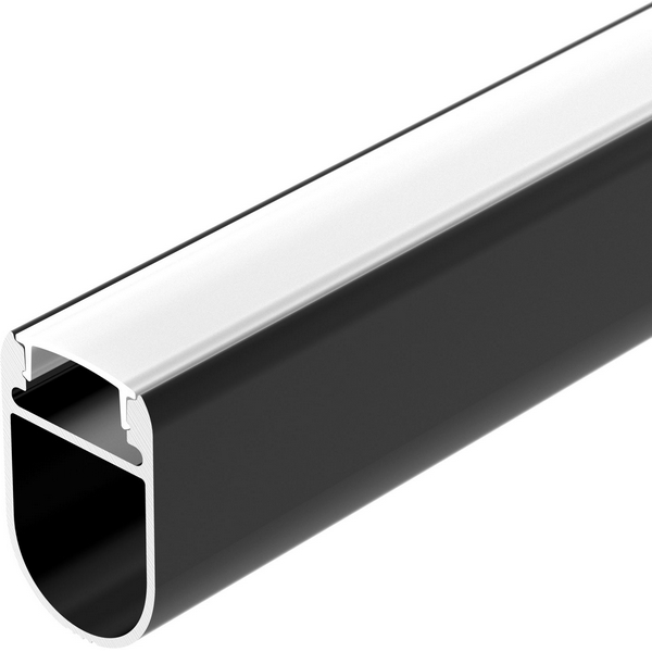 Изображение товара Профиль WARDROBE-1930-2000 ANOD BLACK для шкафов и гардеробных алюминий