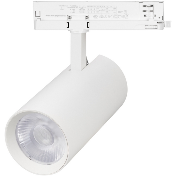 

Трековый светильник трехфазный LED LGD-GERA-4TR-R90-40W Day4000 (WH, 55 deg, 230V) (Arlight, IP20 Металл) 055143, Gera 055143