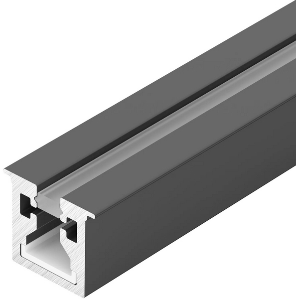 Изображение товара Профиль с экраном SL-MINI-3-H10-F12-2000 IRON GREY (Arlight, Алюминий+пластик) 055322