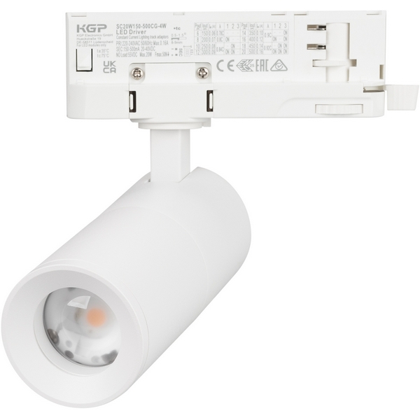 

Трековый светильник светодиодный LGD-ARTEMIS-TRACK-4TR-R55-12W Warm3000 (WH, 8-80 deg, 230V, DALI) (Arlight, IP20 Металл) 057689, Белый, ARTEMIS TRACK 057689