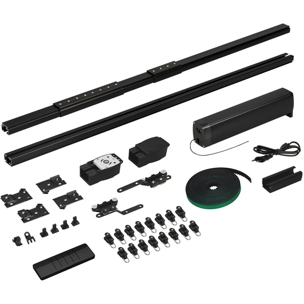 Изображение товара Карниз для штор с электроприводом CNK-M1-TY-RF-2M-BK (Arlight, IP20 Металл) 058460