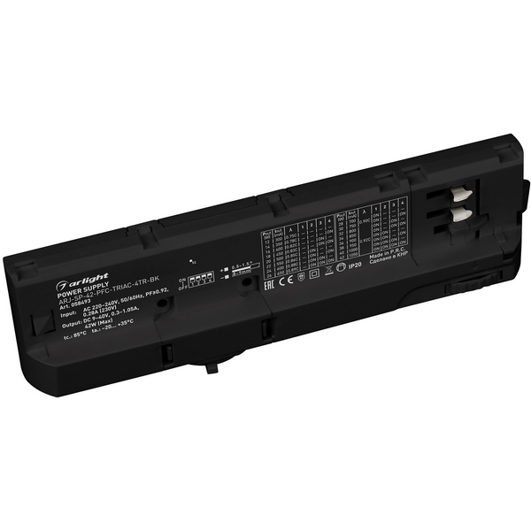 

Блок питания для трековых систем ARJ-SP-42-PFC-TRIAC-4TR-BK (42W, 9-40V, 0.3-1.05A) (Arlight, IP20 Пластик) 058493, ARJ 058493