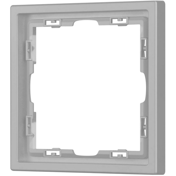 

Рамка пластиковая FRM-NOBE-SFPL-1-IS (Arlight, Никель) 059455, NOBE 059455