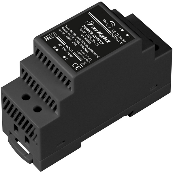Изображение товара Блок питания ARV-DRS-36-24 24V 1.5A 36W DIN-рейка IP20 Россия