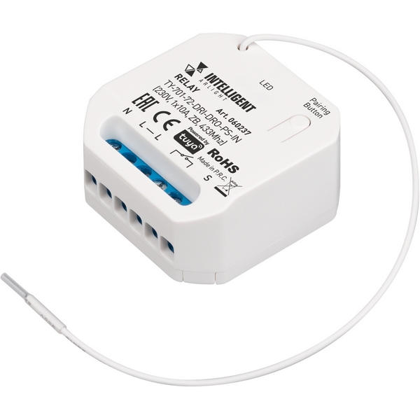

INTELLIGENT ARLIGHT Релейный модуль TY-701-72-DRI-DRO-PS-IN (230V, 1x10A, ZB, 433Mhz) (IARL, IP20 Пластик) 060237 Arlight, 060237