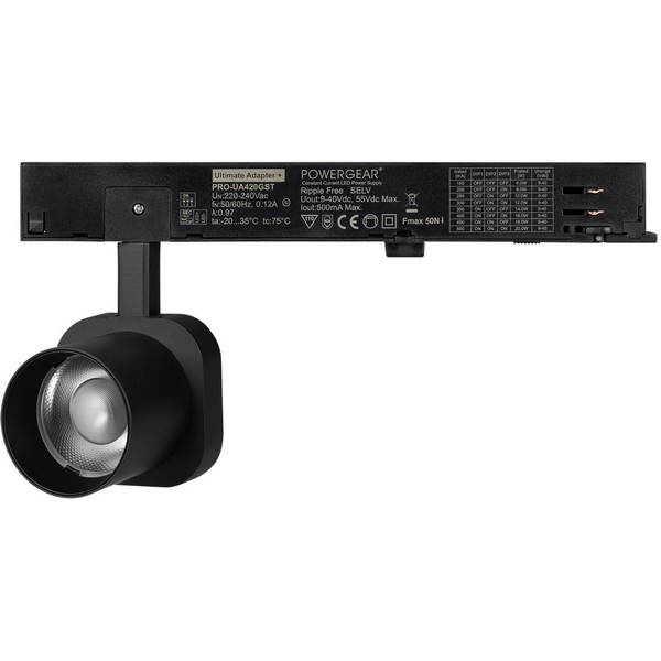 Изображение товара Трековый светильник LGD-DIAFILM-4TR-R60-10W Warm3000 (BK, 20 deg, 230V) (Arlight, IP20 Металл) 061447