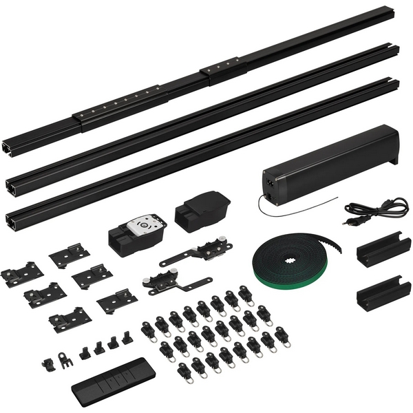 Изображение товара Карниз для штор с электроприводом CNK-M1-TY-RF-3M-BK (Arlight, IP20 Металл) 061461