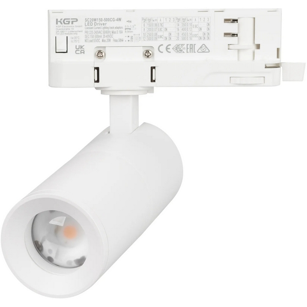 

Трековый светильник LGD-ARTEMIS-TRACK-4TR-R55-12W Warm2700 (WH, 8-80 deg, 230V) (Arlight, IP20 Металл) 062275, Белый, 062275