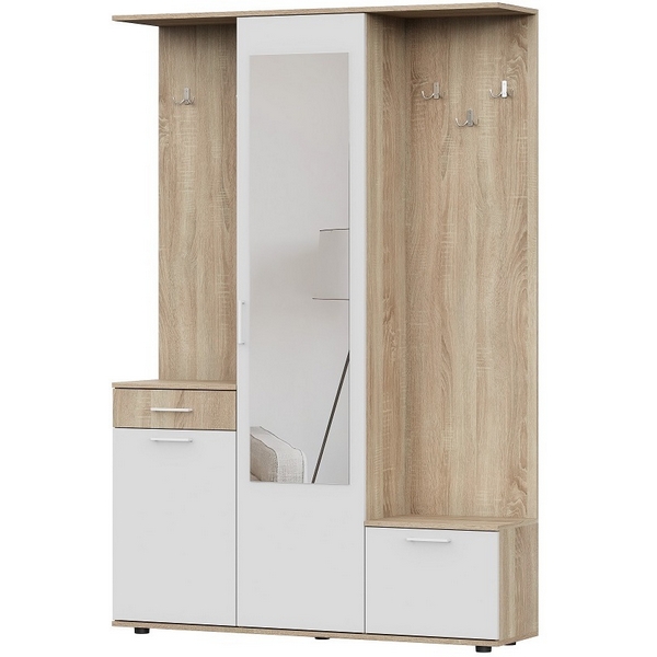 

Прихожая Арника ПР 1, Дуб сонома, Белый, Светлое дерево;белый, ПР 00-00135951