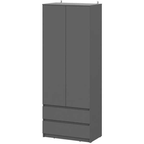 

Шкаф Арника для одежды и белья Денвер, графит, Серый, Денвер 00-00144779