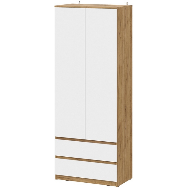Изображение товара Шкаф Арника для одежды и белья Денвер, Дуб золотой, Белый