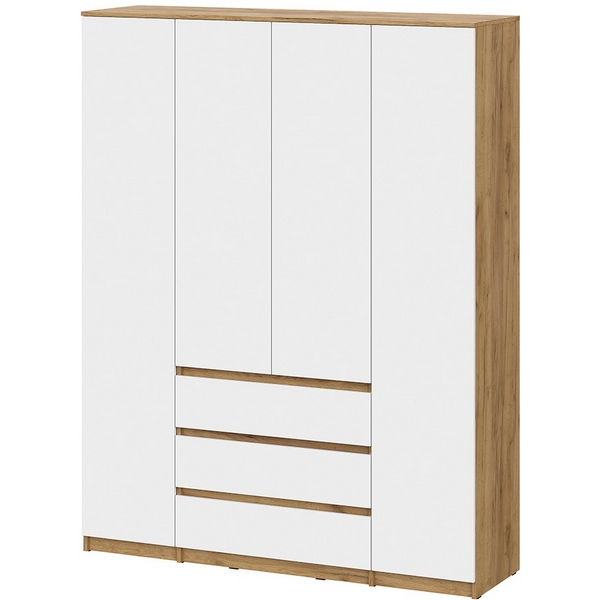 

Шкаф Арника для одежды и белья 4х дверный Денвер, Дуб золотой, Белый, Темное дерево;белый, Денвер 00-00166404