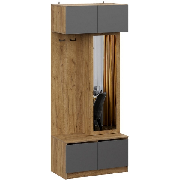 

Вешалка с Зеркало Арникам "Авиньон", Графит, Авиньон 00-00194423