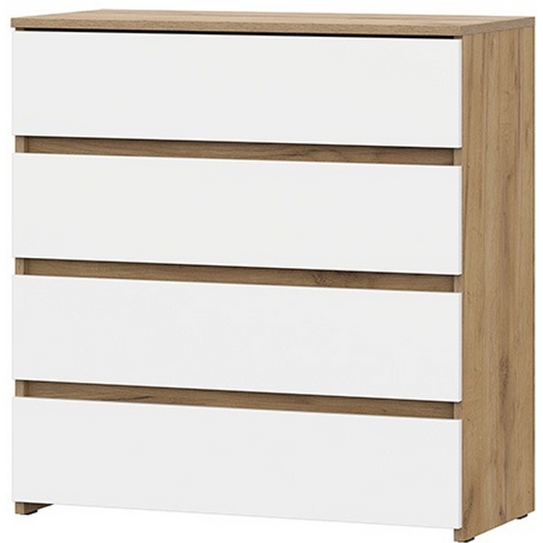 

Комод Арника Некст 1 (4 ящика), Дуб Золотой, Белый, Темное дерево;белый, Нэкст 1 00-00196745